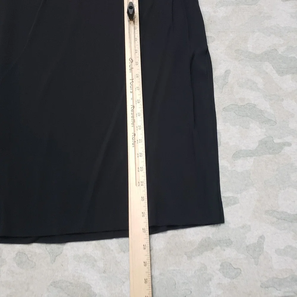 Lauren Ralph Lauren Skirt Womens PM Black Midi Pencil Rayon